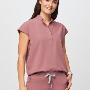 Figs Women's Mauve Rafaela Top